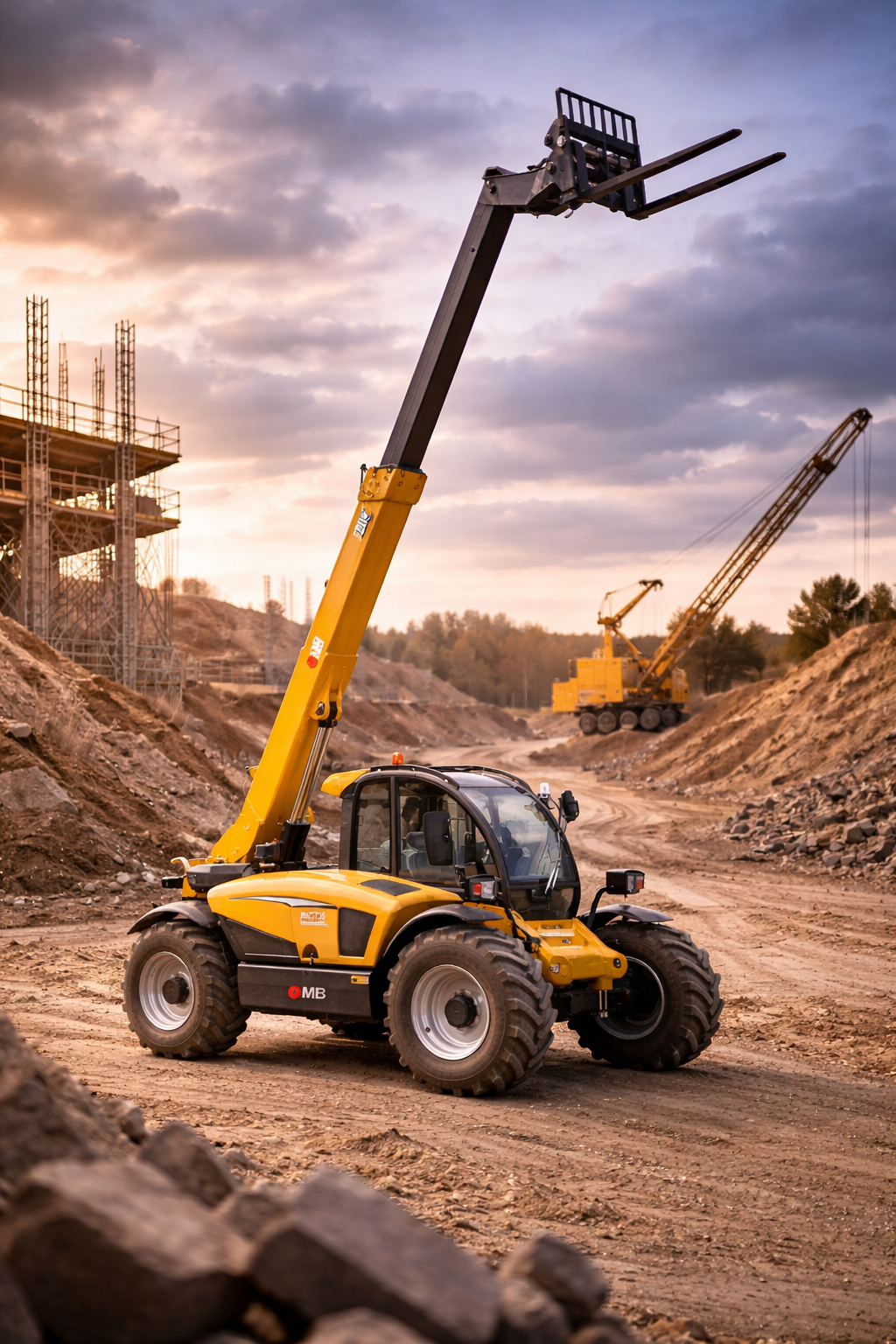 WSC735 manipulador telescópico en trabajo